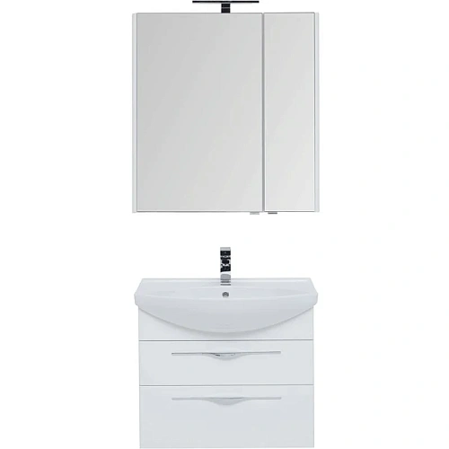 Комплект мебели Aquanet Ирвин 75 белый 00210253 Комплект мебели Aquanet Ирвин 75 белый 00210253