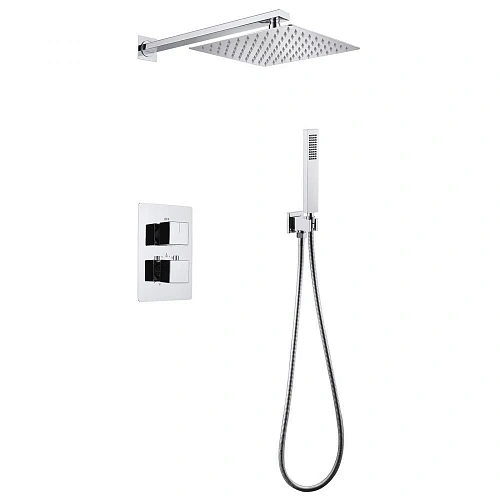Душевая система ABBER Daheim AF8251 скрытого монтажа без излива, термостат, хром Душевая система ABBER Daheim AF8251 скрытого монтажа без излива, термостат, хром