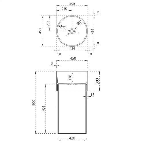 Раковина ABBER Kristall AT2701Saphir напольная, прозрачная, синяя Раковина ABBER Kristall AT2701Saphir напольная, прозрачная, синяя