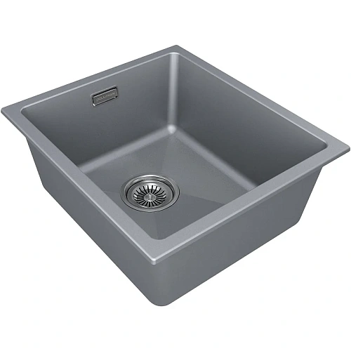 Кухонная мойка Paulmark LUMI 41UNI LU41-GRM, серый металлик, 410х460 Кухонная мойка Paulmark LUMI 41UNI LU41-GRM, серый металлик, 410х460