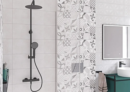 Душевая система Cersanit BRASKO BLACK с термостатом A63112 Душевая система Cersanit BRASKO BLACK с термостатом A63112