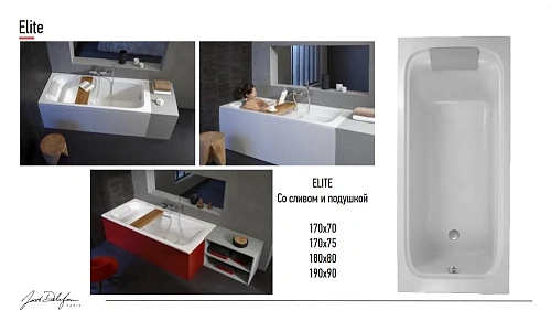 Акриловая ванна Jacob Delafon Elite 170x75 E6D031RU-00 Акриловая ванна Jacob Delafon Elite 170x75 E6D031RU-00