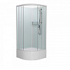Картинка анонса товара «душевая кабина frank f409/2 white без крыши белый профиль 90x90 132009»