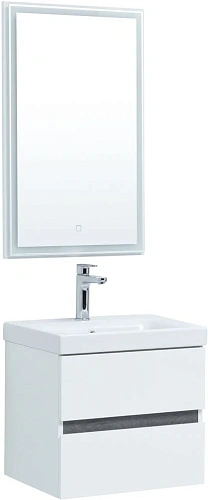 Тумба под раковину Aquanet Беркли 50 белый/дуб рошелье 00254288 Тумба под раковину Aquanet Беркли 50 белый/дуб рошелье 00254288