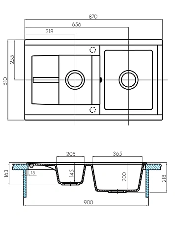 Кухонная мойка Aquaton Делия 87 1A716232DE290 из литого мрамора, шампань Кухонная мойка Aquaton Делия 87 1A716232DE290 из литого мрамора, шампань