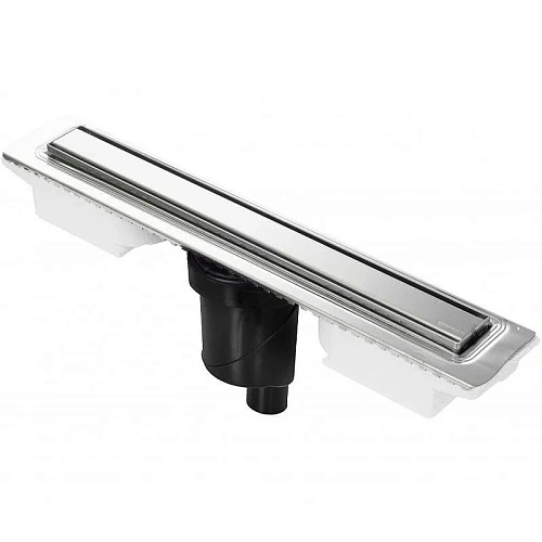 Душевой лоток BERGES В1 Keramik 700, хром глянец, S-сифон D50/105 H50 вертикальный 091018 Душевой лоток BERGES В1 Keramik 700, хром глянец, S-сифон D50/105 H50 вертикальный 091018