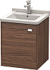 Картинка анонса товара «тумба под раковину duravit brioso br4040l1021 подвесная 46 см орех темный»