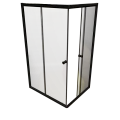Душевой уголок Radomir Дрим 90х100 1-09-6-0-0-1210 прямоугольный стекла прозрачные, профиль черный Душевой уголок Radomir Дрим 90х100 1-09-6-0-0-1210 прямоугольный стекла прозрачные, профиль черный