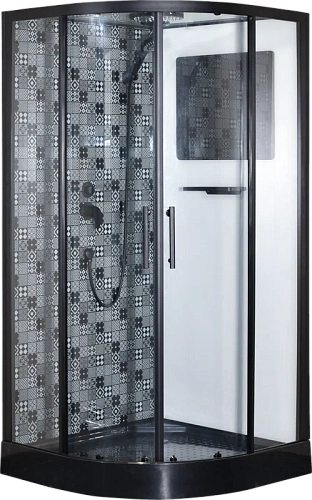 Душевая кабина Esbano ELEGANCIA (ESKBB90CR) полукруглая с крышей ESB-90CR 90x90x210см Душевая кабина Esbano ELEGANCIA (ESKBB90CR) полукруглая с крышей ESB-90CR 90x90x210см