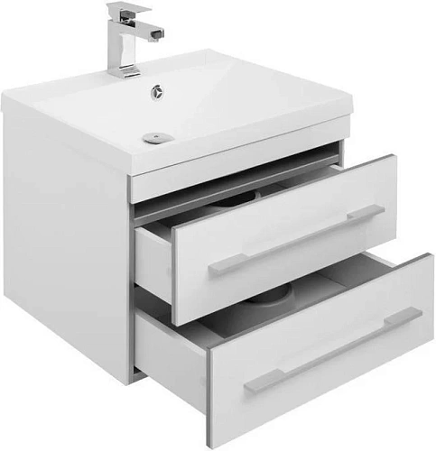 Комплект мебели Aquanet Верона 58 белый (подвесной 2 ящика) 00287651 Комплект мебели Aquanet Верона 58 белый (подвесной 2 ящика) 00287651