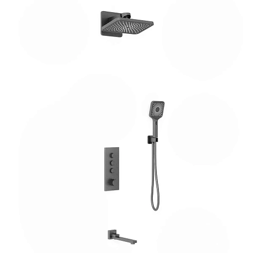 Душевая система Vincea VSFW-433TI4GM встраиваемый, термостат, вороненая сталь Душевая система Vincea VSFW-433TI4GM встраиваемый, термостат, вороненая сталь