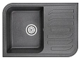 Кухонная мойка Granula 7001, ГРАФИТ (ЧЁРНО-СЕРЫЙ), кварц 695х495 Кухонная мойка Granula 7001, ГРАФИТ (ЧЁРНО-СЕРЫЙ), кварц 695х495