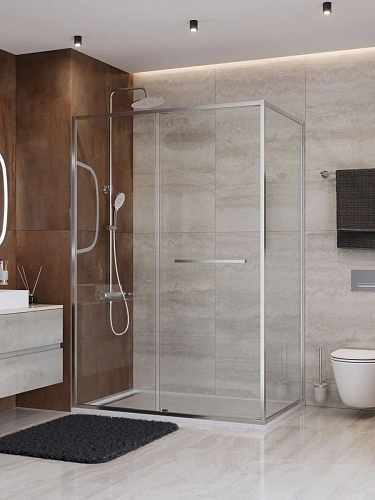 Душевой уголок CEZARES LUX-AH-FS-11-140/80-C-CR 140x80 см, профиль хром, стекло прозрачное Душевой уголок CEZARES LUX-AH-FS-11-140/80-C-CR 140x80 см, профиль хром, стекло прозрачное