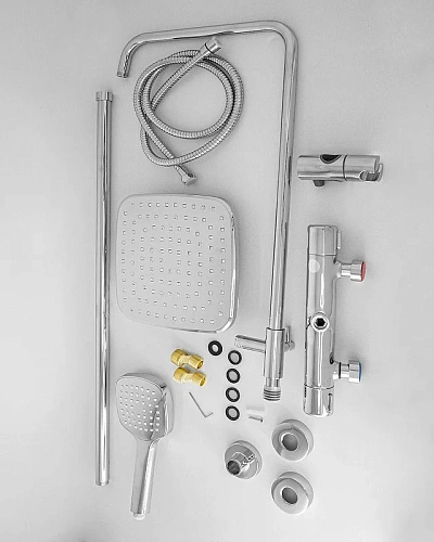 Душевая система Orange Thermo T02S4-912cr c термостатом, хром Душевая система Orange Thermo T02S4-912cr c термостатом, хром