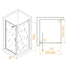 Душевой уголок RGW SV-145 900x1000 мм 703214590-11 хром Easy Clean Душевой уголок RGW SV-145 900x1000 мм 703214590-11 хром Easy Clean