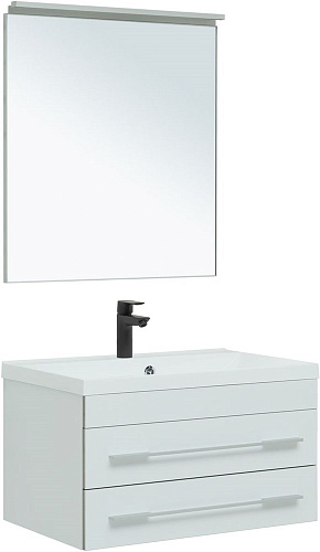 Тумба под раковину Aquanet Верона 75 New белый матовый 00272422 Тумба под раковину Aquanet Верона 75 New белый матовый 00272422