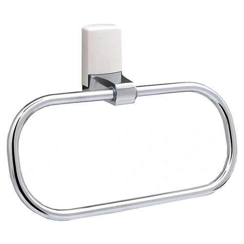 Полотенцедержатель WasserKRAFT Leine K-5060WHITE белый/хром Полотенцедержатель WasserKRAFT Leine K-5060WHITE белый/хром