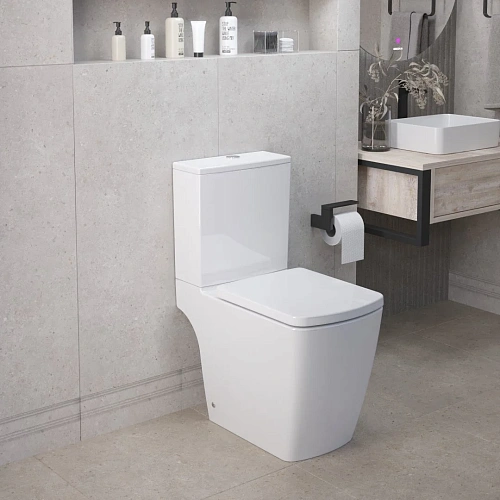 Унитаз напольный Ambassador Kingston 147K19002RS (620x360x810) безободковый, с тонкой крышкой Унитаз напольный Ambassador Kingston 147K19002RS (620x360x810) безободковый, с тонкой крышкой