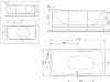 Картинка анонса товара «экран для ванны торцевой am.pm sensation w30a-170-075w-s для ванны 170х75 см»