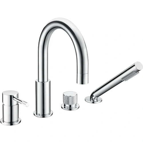 Смеситель на борт ванны Boheme UNO Chrome 460-CR Смеситель на борт ванны Boheme UNO Chrome 460-CR