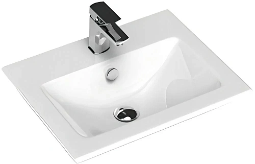 Тумба под раковину Aquanet Практика 50 00347914 белый глянец Тумба под раковину Aquanet Практика 50 00347914 белый глянец