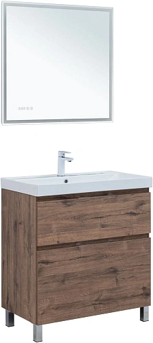 Тумба под раковину Aquanet Алвита New 80 00344129 напольная, дуб веллингтон табак Тумба под раковину Aquanet Алвита New 80 00344129 напольная, дуб веллингтон табак