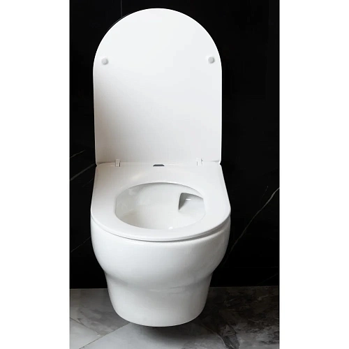 Унитаз подвесной Boheme FIORE 978-SET-W белый глянец c крышкой Унитаз подвесной Boheme FIORE 978-SET-W белый глянец c крышкой