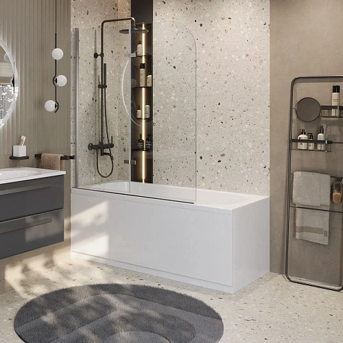 Душевая система CEZARES ECO-CVD-NOP термостатическая диаметр 25,5 см, черный матовый Душевая система CEZARES ECO-CVD-NOP термостатическая диаметр 25,5 см, черный матовый