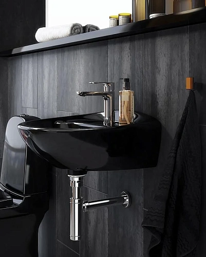 Раковина Gustavsberg Estetic С+ 410360 410360S0 61 x 48.5 см подвесная, покрытие Ceramicplus, цвет ч Раковина Gustavsberg Estetic С+ 410360 410360S0 61 x 48.5 см подвесная, покрытие Ceramicplus, цвет ч