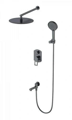 Душевая система Wonzon & Woghand встраиваемая, темный графит (WW-88939010-BGM) Душевая система Wonzon & Woghand встраиваемая, темный графит (WW-88939010-BGM)