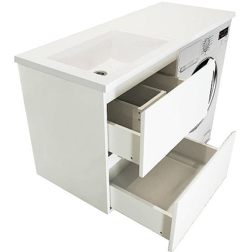 Тумба с раковиной Эстет Dallas Luxe ФР-00009685 1500х482 2 ящика левая, подвесная Тумба с раковиной Эстет Dallas Luxe ФР-00009685 1500х482 2 ящика левая, подвесная