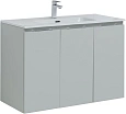 Тумба под раковину Aquanet Алвита New 100 3 дверцы, серый 00277532 Тумба под раковину Aquanet Алвита New 100 3 дверцы, серый 00277532