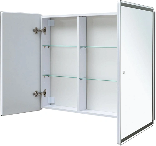 Зеркальный шкаф Aquanet Оптима 100 00341427 с LED подсветкой Зеркальный шкаф Aquanet Оптима 100 00341427 с LED подсветкой