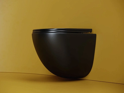 Унитаз подвесной Ceramica Nova VOGUE CN4008TMB черный матовый Унитаз подвесной Ceramica Nova VOGUE CN4008TMB черный матовый