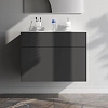 Тумба под раковину AM.PM Inspire V2.0 M50AFHX0803GM подвесная, 80 см, push-to-open, графит матов Тумба под раковину AM.PM Inspire V2.0 M50AFHX0803GM подвесная, 80 см, push-to-open, графит матов