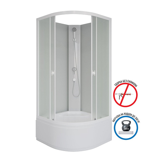 Душевая кабина Niagara Promo P80/40/MT/BK (800х800х1950) Душевая кабина Niagara Promo P80/40/MT/BK (800х800х1950)