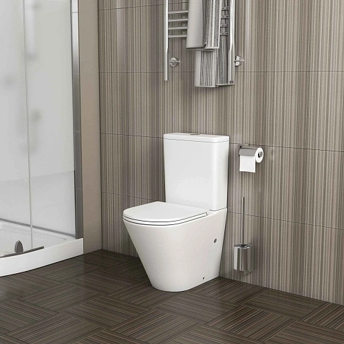 Унитаз напольный GROSSMAN GR-4450MSQ 60,5x38x82,5 белый матовый, безободковый, торнадо с тонкой крышкой Унитаз напольный GROSSMAN GR-4450MSQ 60,5x38x82,5 белый матовый, безободковый, торнадо с тонкой крышкой