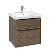 Картинка анонса товара «тумба под раковину villeroy &amp; boch subway 3.0 с подсветкой arizona oak / arizona oak c578l1vh»