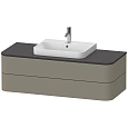 Тумба под раковину Duravit Happy D.2 Plus HP496209292 подвесная 130 см серый камень Тумба под раковину Duravit Happy D.2 Plus HP496209292 подвесная 130 см серый камень