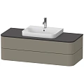 Тумба под раковину Duravit Happy D.2 Plus HP496209292 подвесная 130 см серый камень Тумба под раковину Duravit Happy D.2 Plus HP496209292 подвесная 130 см серый камень