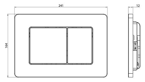Клавиша смыва CHARUS ROBUSTO FP.310.MB.05 черный матовый Клавиша смыва CHARUS ROBUSTO FP.310.MB.05 черный матовый