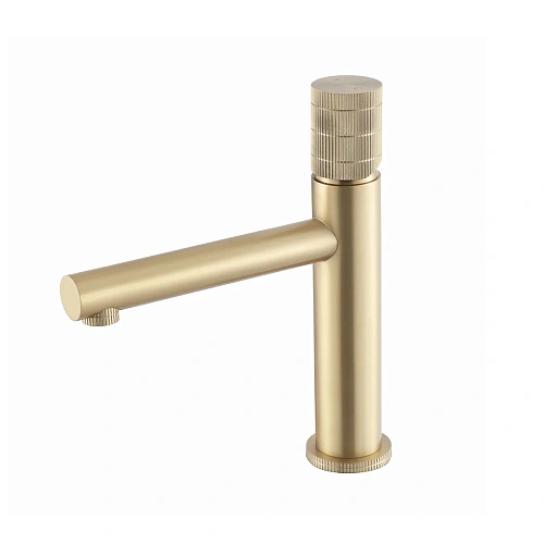 Смеситель для раковины Vincea Groove VBF-4G1BG4, брашированное золото Смеситель для раковины Vincea Groove VBF-4G1BG4, брашированное золото