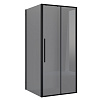 Картинка анонса товара «душевой уголок niagara nova ng-85-9tb-tb100-34 (90x100x195) квадратная, раздвижн, черный матов., стекло тонированное»