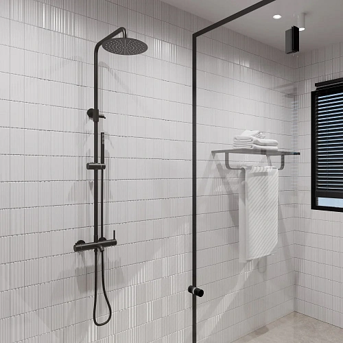 Полотенцедержатель Milacio Ultra (MCU.955.MB) настенная черный матовый Полотенцедержатель Milacio Ultra (MCU.955.MB) настенная черный матовый