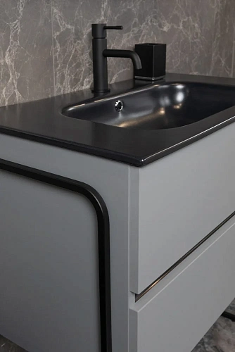 Тумба под раковину Armadi Art Vallessi 80x46cm DUST Grey мат 2 полки (402) 837-080-GD mat Тумба под раковину Armadi Art Vallessi 80x46cm DUST Grey мат 2 полки (402) 837-080-GD mat