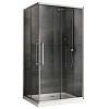 Картинка анонса товара «душевой уголок abber schwarzer diamant ag02128h 120x80 см универсальный, профиль хром, стекло прозрачное»