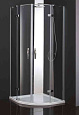Душевой уголок CEZARES BERGAMO-W-R-2-90-ARCO-C-Cr-IV 90x90см стекло прозрачное, профиль хром Душевой уголок CEZARES BERGAMO-W-R-2-90-ARCO-C-Cr-IV 90x90см стекло прозрачное, профиль хром