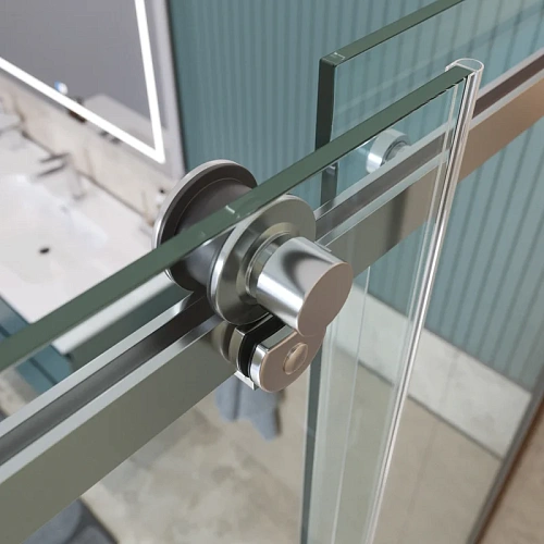 Душевой уголок BelBagno SOFT_CLOSE-2-AH-1-110/100-C-Cr 110x100 см, профиль хром, стекло прозрачное Душевой уголок BelBagno SOFT_CLOSE-2-AH-1-110/100-C-Cr 110x100 см, профиль хром, стекло прозрачное