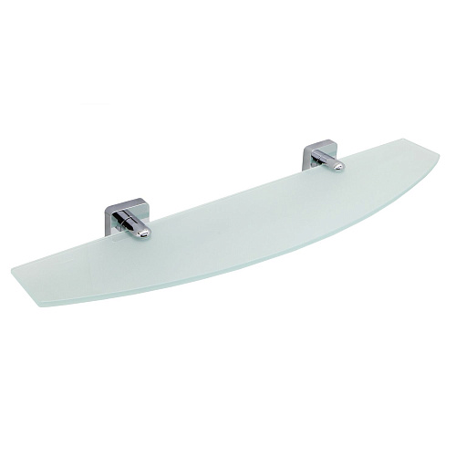 Полка WasserKRAFT Lippe K-6524 стеклянная хром Полка WasserKRAFT Lippe K-6524 стеклянная хром