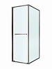Душевой уголок CEZARES LUX-AH-FS-1-80/90-C-GM 80x90 см, профиль оружейная сталь, стекло прозрачное